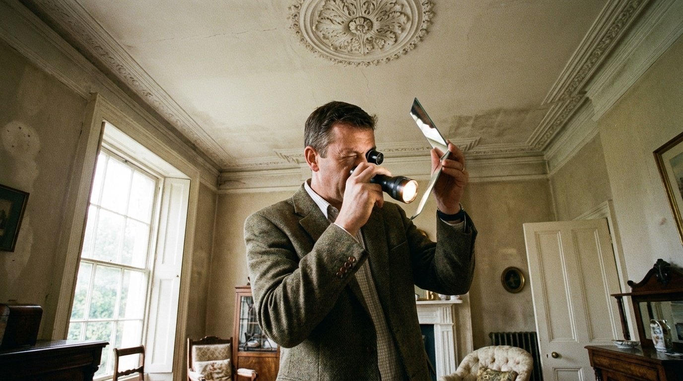 Experienced surveyor conducting building survey in West End London